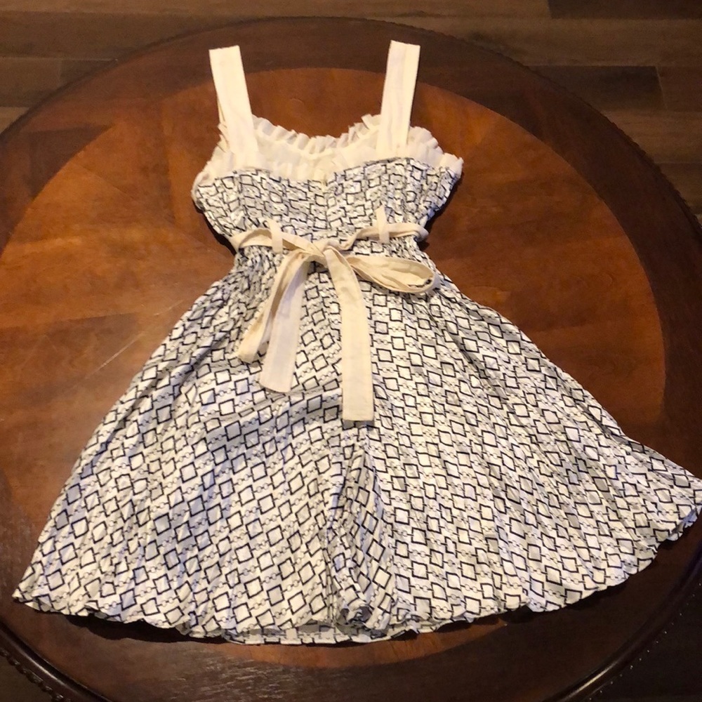 Miss Me Geometric Fit & Flare Dress Medium - Picture 3 of 5